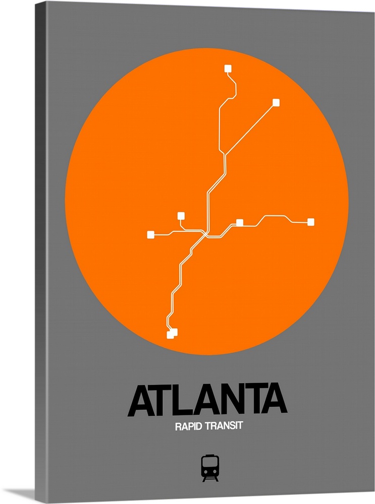 Atlanta Orange Subway Map