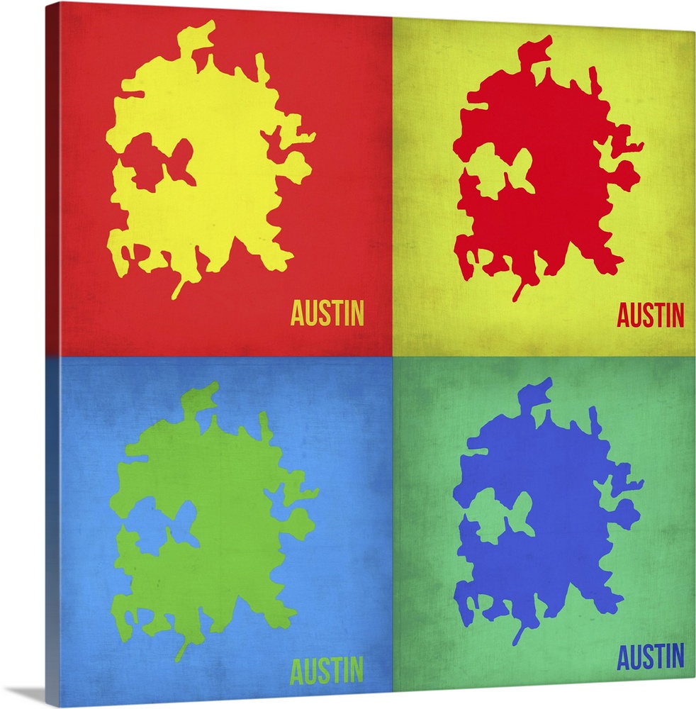 Austin Pop Art Map I