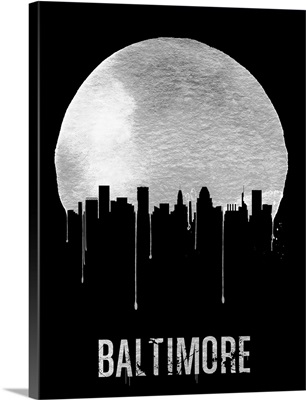 Baltimore Skyline Black