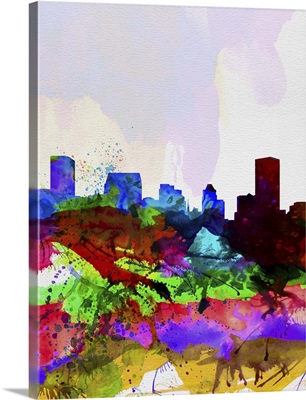 Baltimore Watercolor Skyline