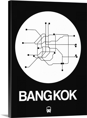 Bangkok White Subway Map