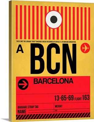 BCN Barcelona Luggage Tag I