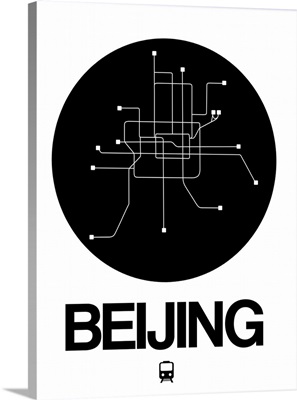 Beijing Black Subway Map