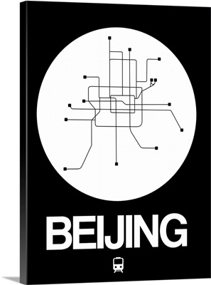 Beijing White Subway Map