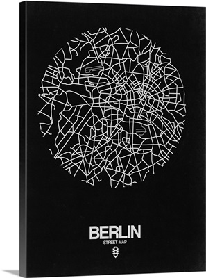 Berlin Street Map Black