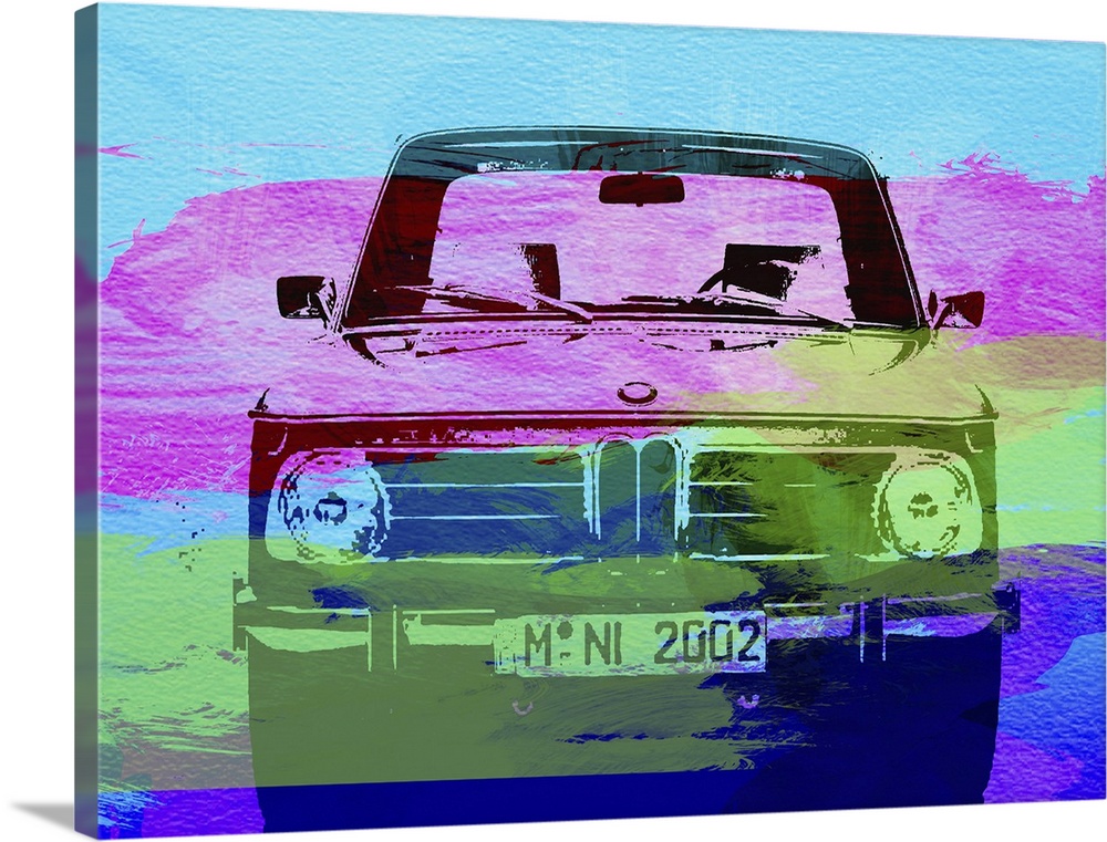 Bmw 2002 Front Watercolor I
