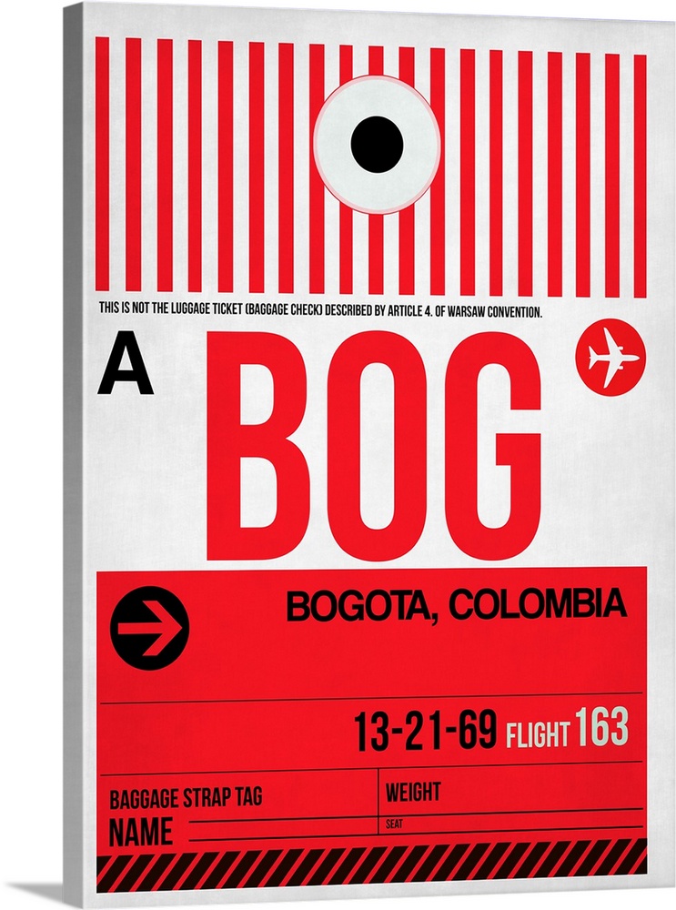BOG Bogota Luggage Tag I