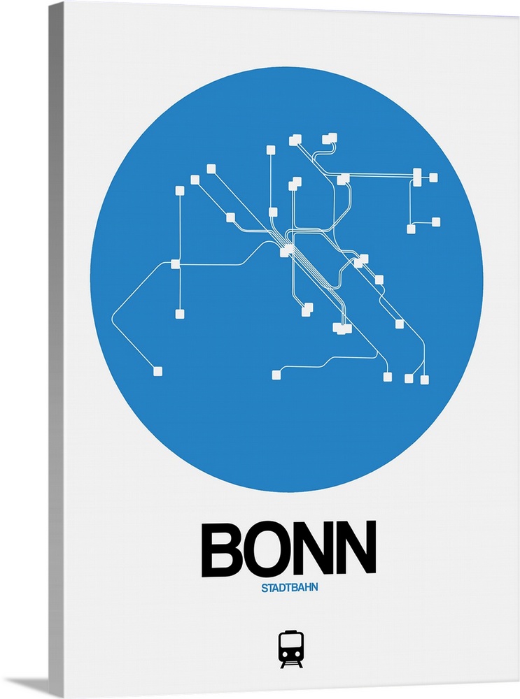 Bonn Blue Subway Map