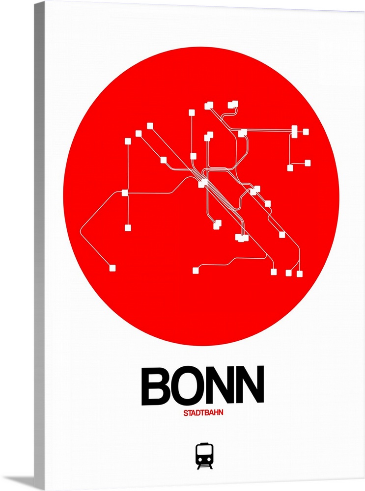 Bonn Red Subway Map