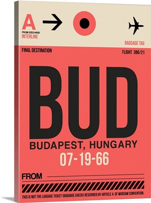 BUD Budapest Luggage Tag I