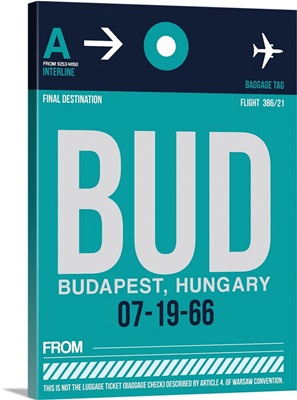 BUD Budapest Luggage Tag II