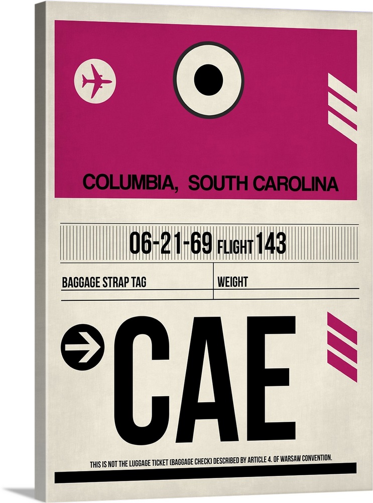 CAE Columbia Luggage Tag I