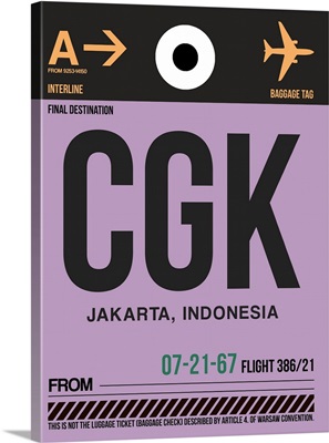 CGK Jakarta Luggage Tag I