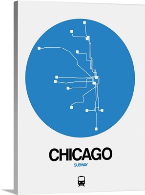 Chicago Blue Subway Map
