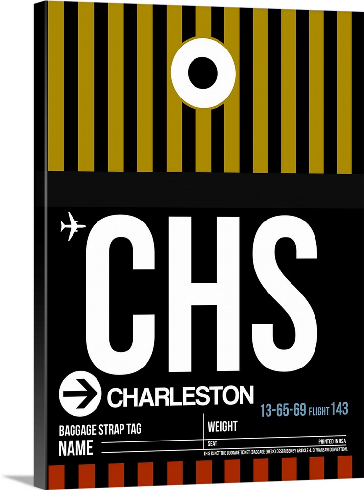 CHS Charleston Luggage Tag I