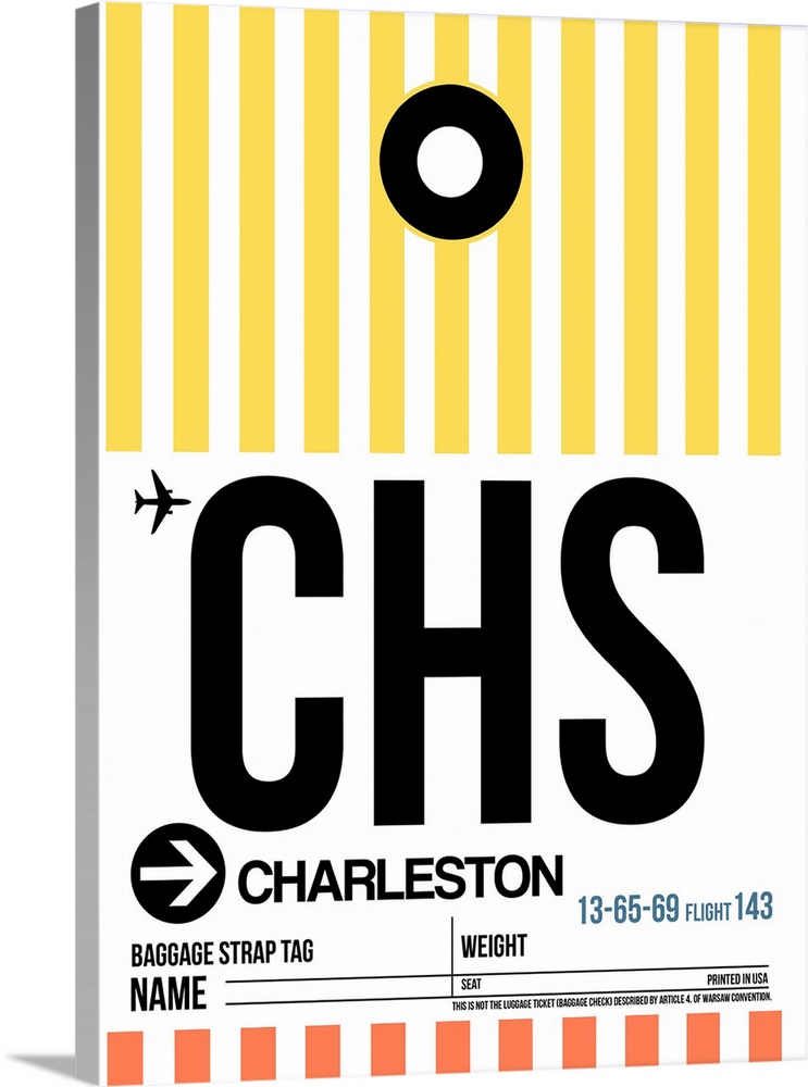 CHS Charleston Luggage Tag II