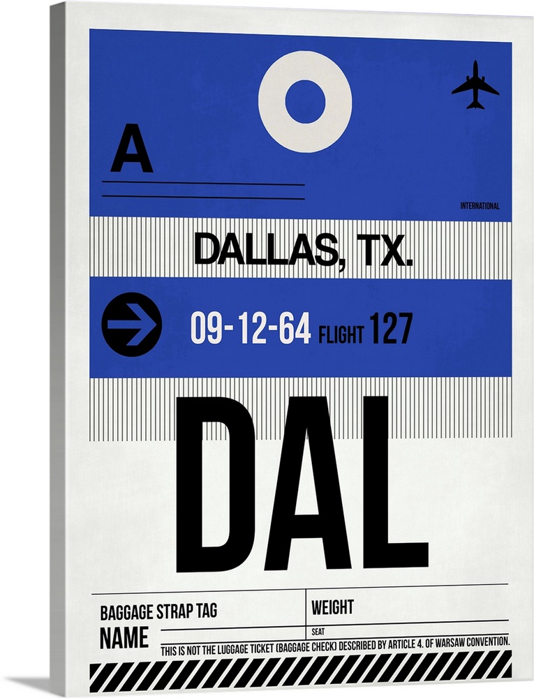 DAL Dallas Luggage Tag I