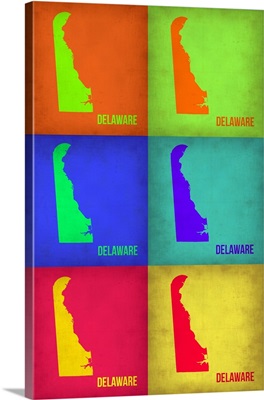 Delaware Pop Art Map I