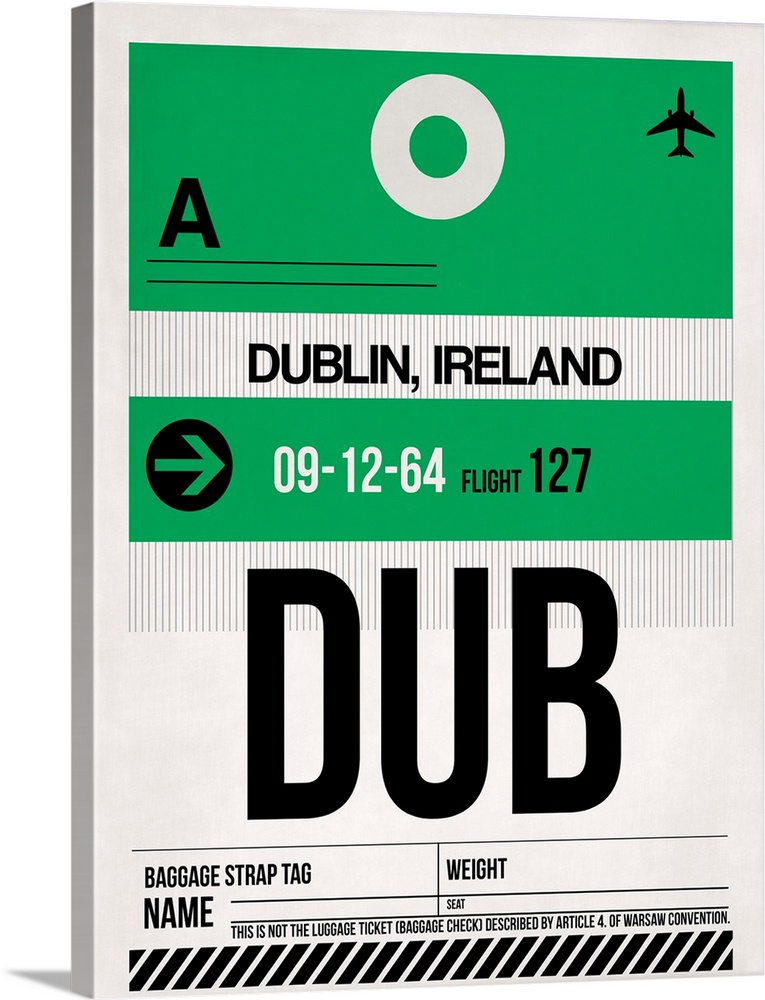 DUB Dublin Luggage Tag I