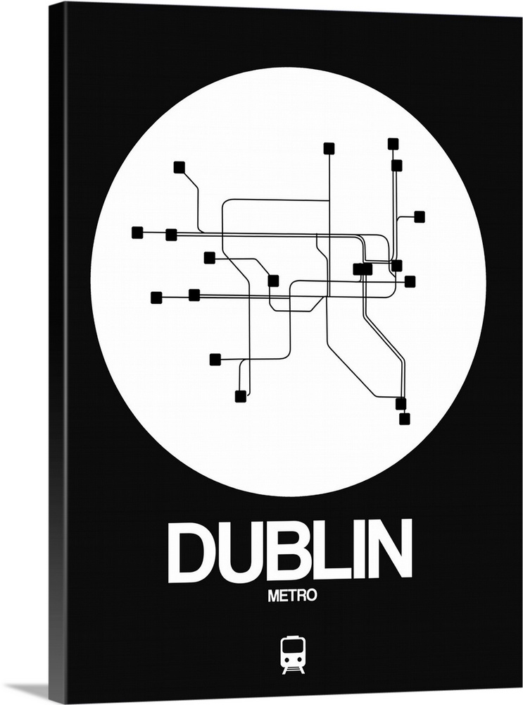 Dublin White Subway Map