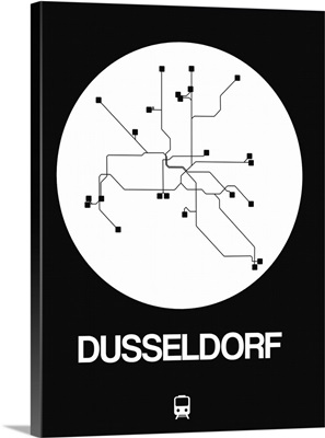 Dusseldorf White Subway Map