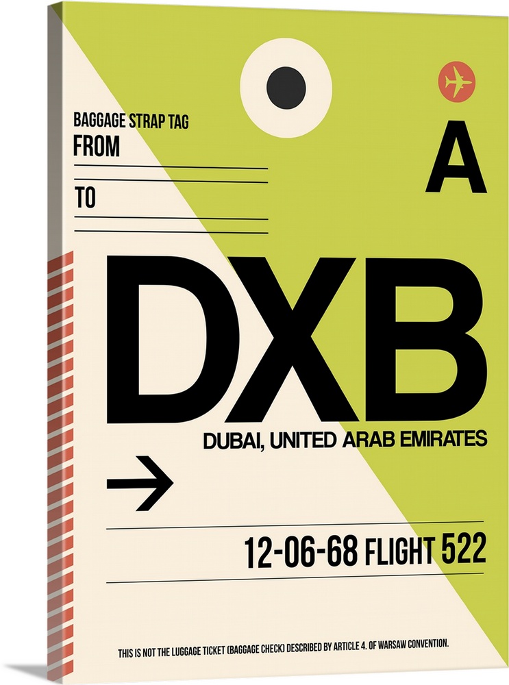 DXB Dubai Luggage Tag I