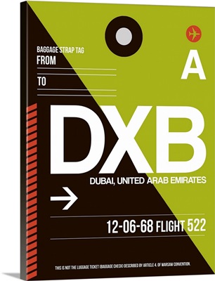 DXB Dubai Luggage Tag II