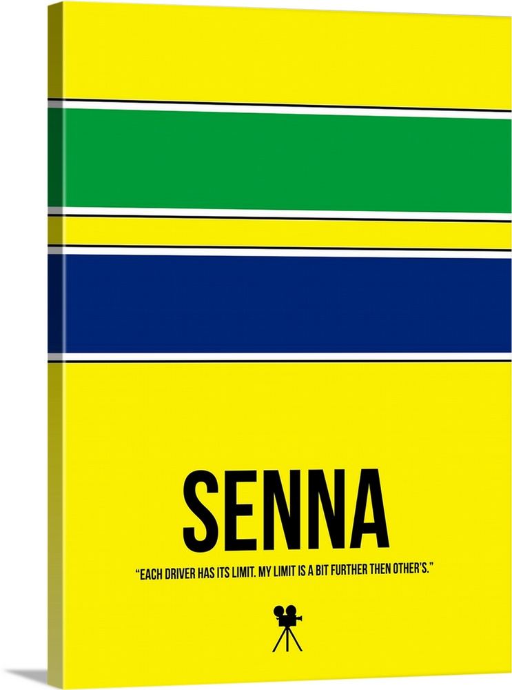 Contemporary minimalist movie poster artwork of Senna.