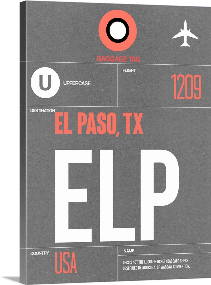 ELP El Paso Luggage Tag II