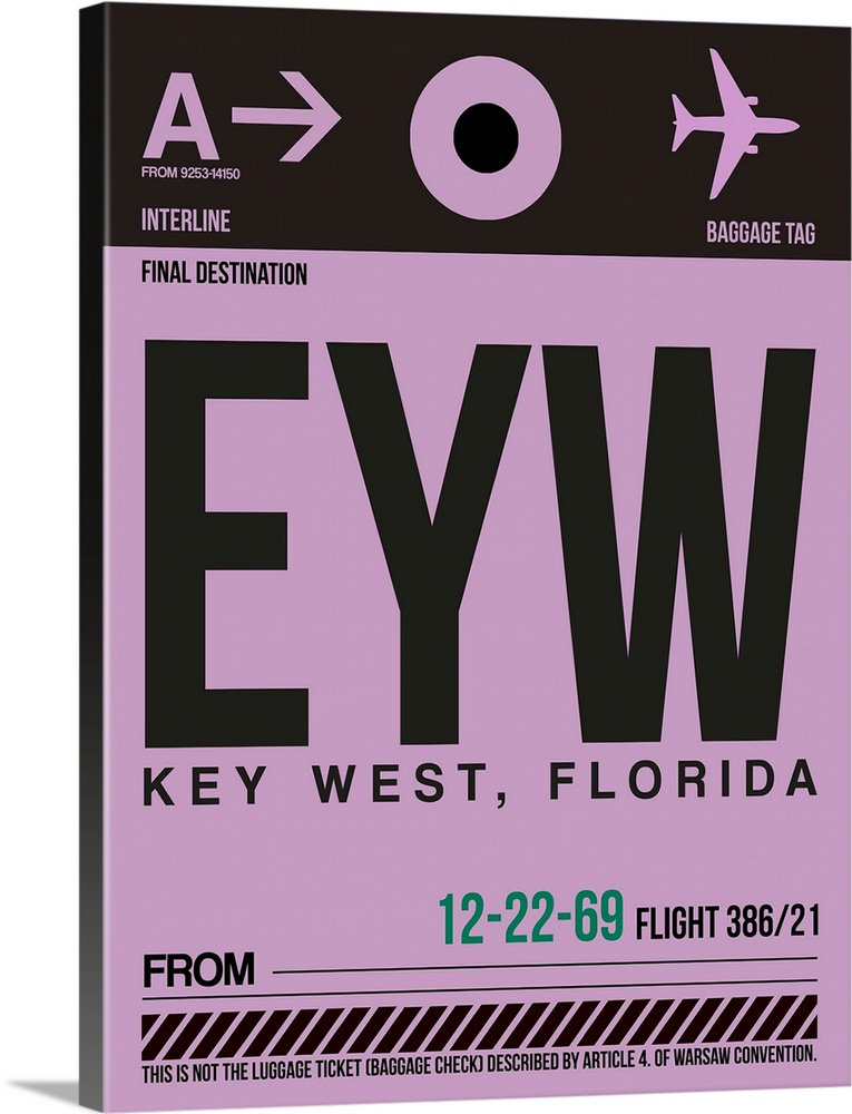 EYW Key West Luggage Tag I