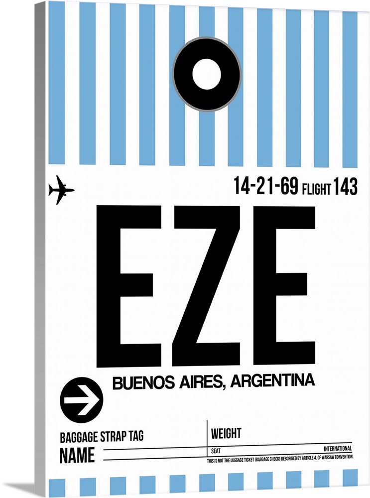 EZE Buenos Aires Luggage Tag I