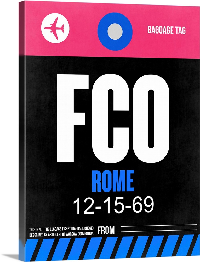 FCO Rome Luggage Tag II