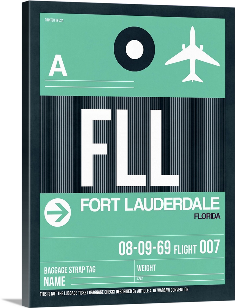 FLL Fort Lauderdale Luggage Tag II
