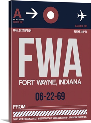 FWA Fort Wayne Luggage Tag II