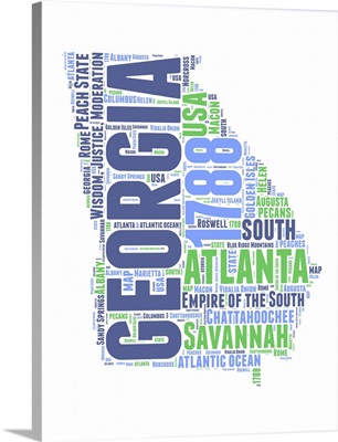 Georgia Word Cloud Map