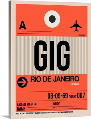 GIG Rio De Janeiro Luggage Tag II