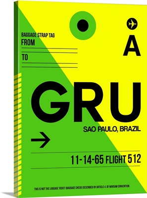 GRU Sao Paulo Luggage Tag I