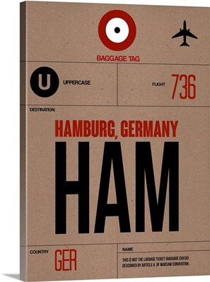 HAM Hamburg Luggage Tag I