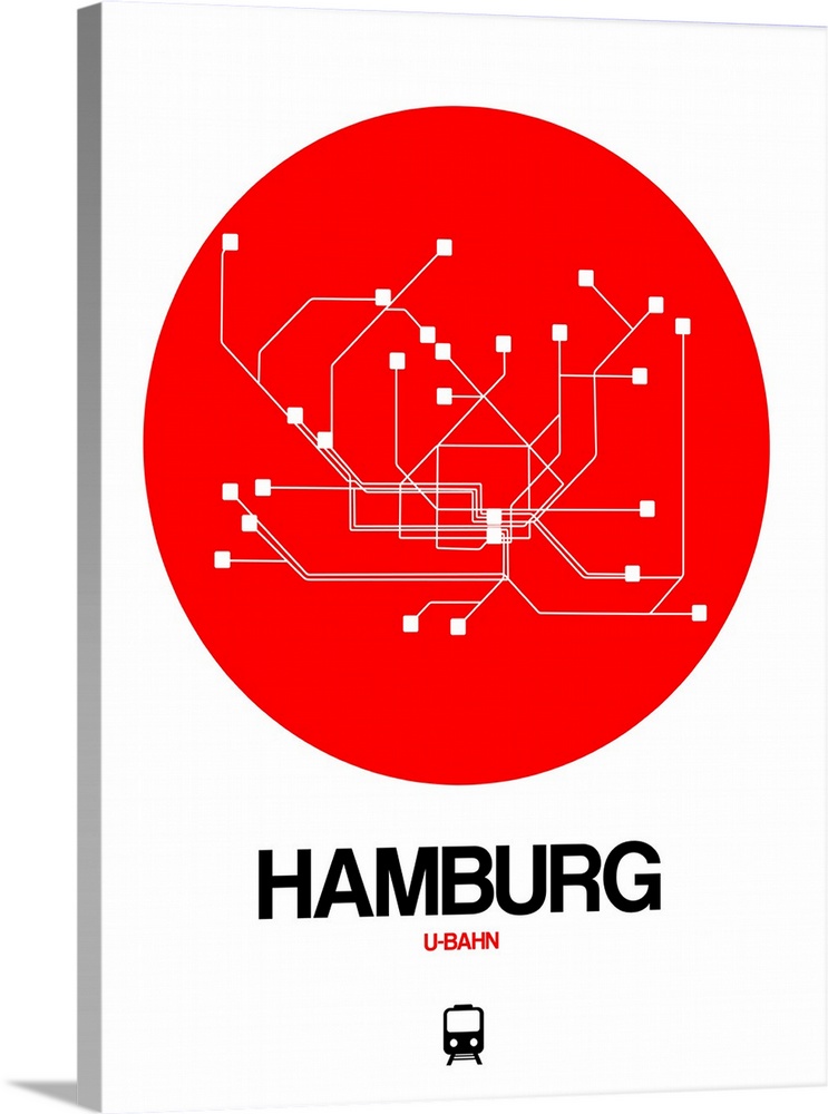 Hamburg Red Subway Map