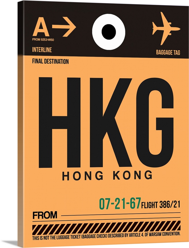 HKG Hog Kong Luggage Tag II