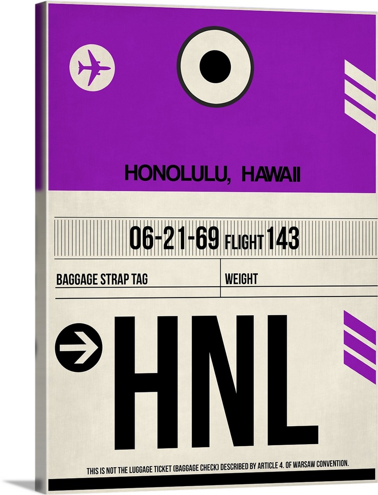 HNL Honolulu Luggage Tag I