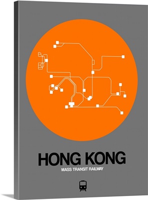 Hong Kong Orange Subway Map