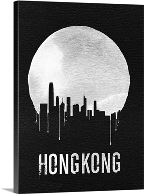 Hong Kong Skyline Black