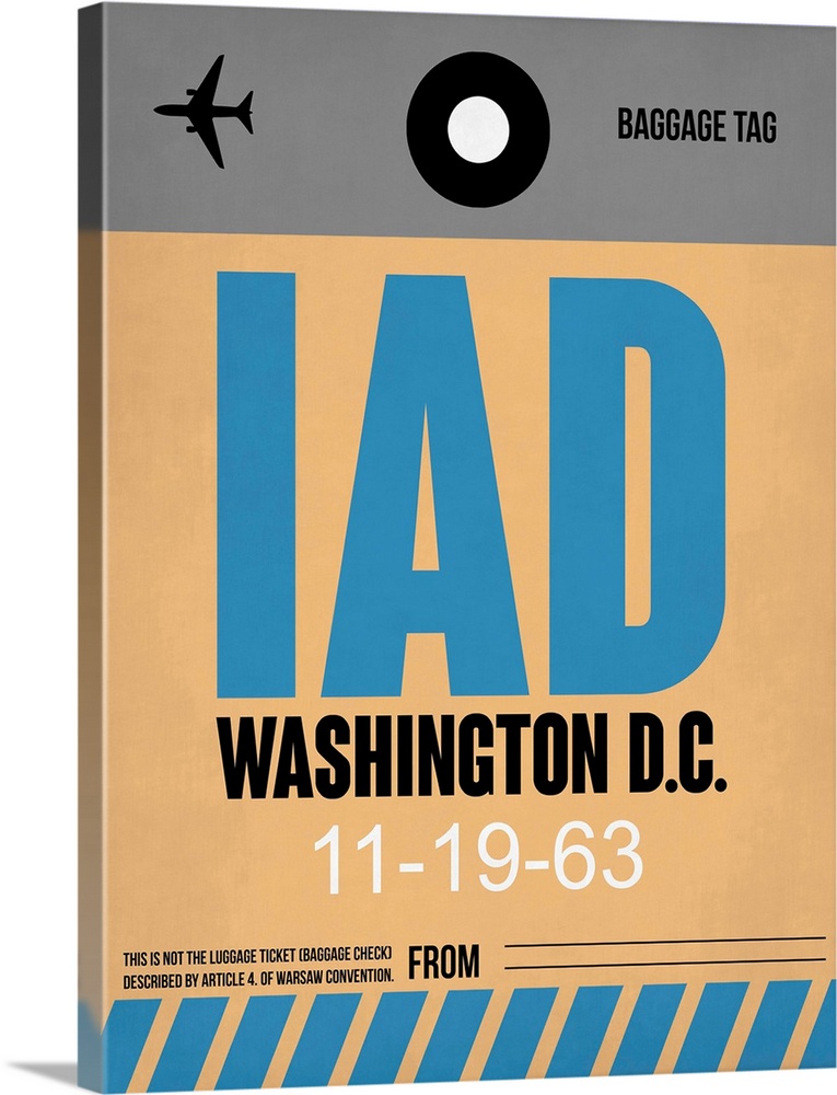 IAD Washington Luggage Tag I