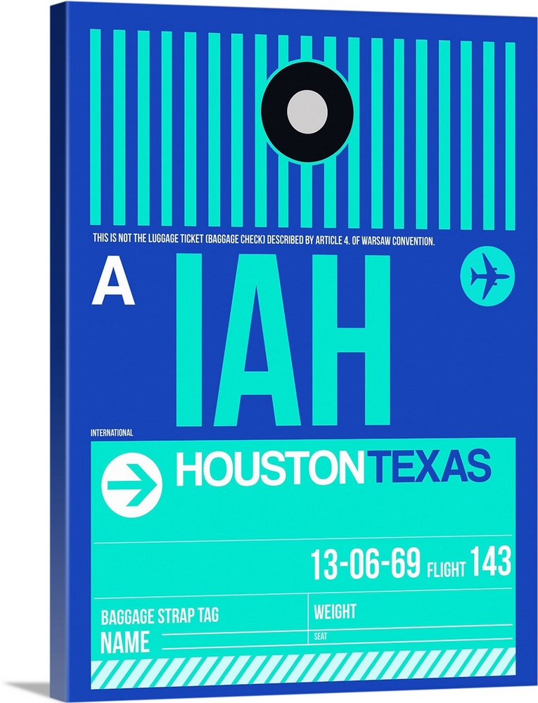 IAH Houston Luggage Tag II