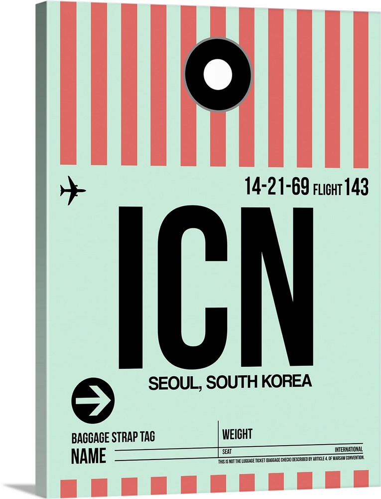 ICN Seoul Luggage Tag I