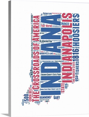 Indiana Word Cloud Map