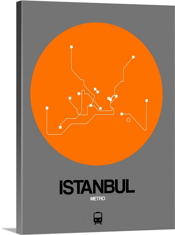 Istanbul Orange Subway Map