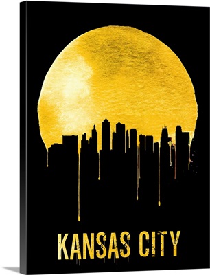 Kansas City Skyline Yellow