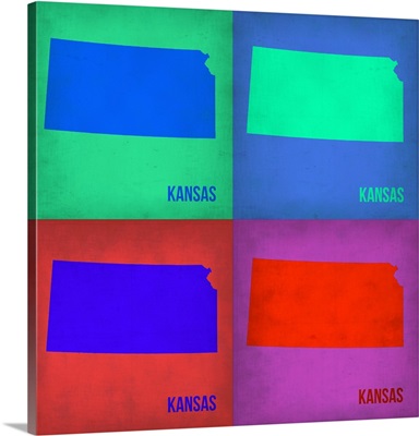 Kansas Pop Art Map I